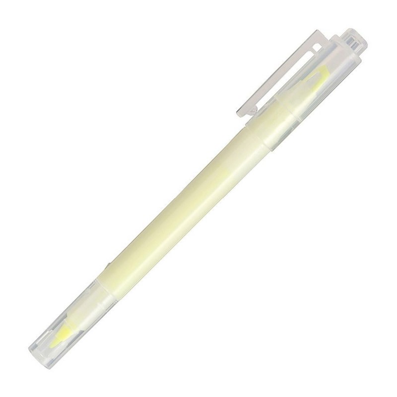 Zvýrazňovač MUJI "TWIN" 1mm, žlutý