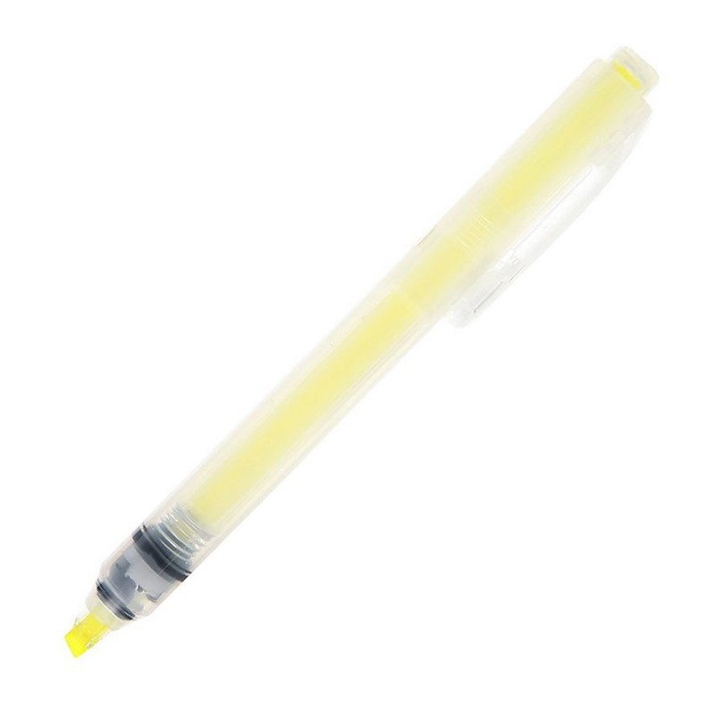Zvýrazňovač MUJI "CLICKER" 1-4mm, žlutý