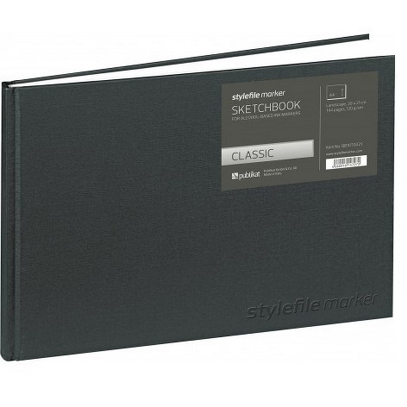 Skicář STYLEFILE Sketchbook A4 horizontální, 144 listů