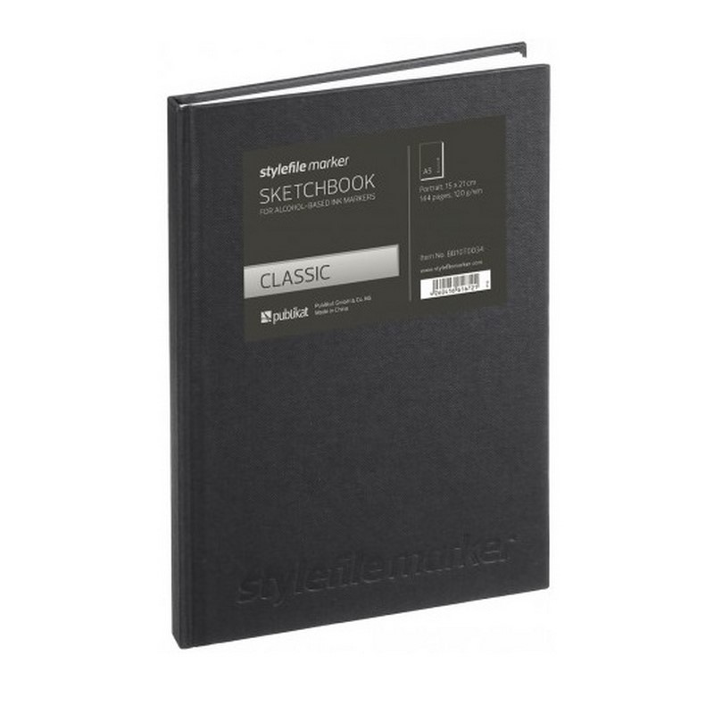 Skicář STYLEFILE Sketchbook A5 vertikální, 144 listů