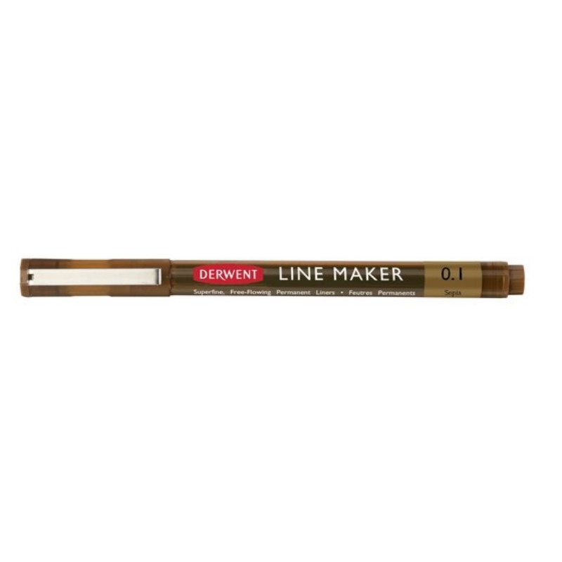 Liner DERWENT Line Maker, 0,1mm sepia