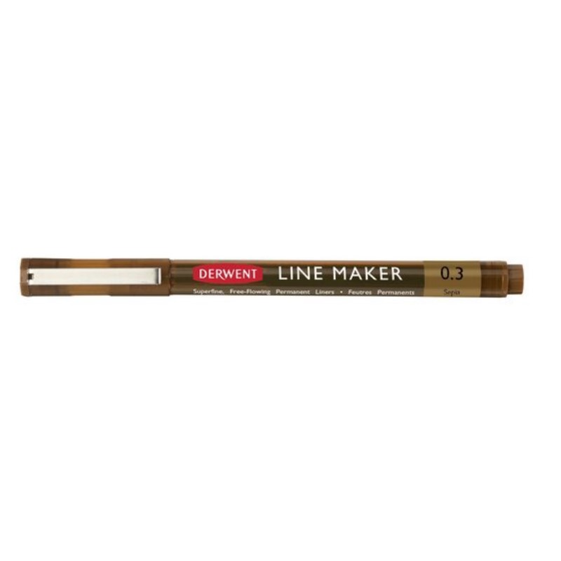 Liner DERWENT Line Maker, 0,3mm sepia