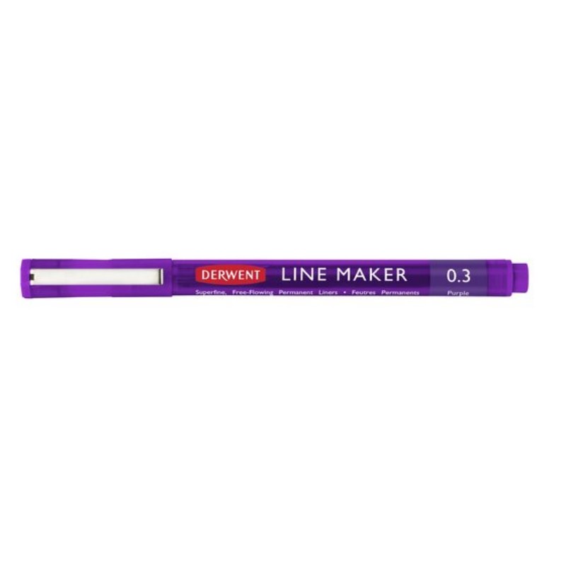 Liner DERWENT Line Maker, 0,3mm fialový