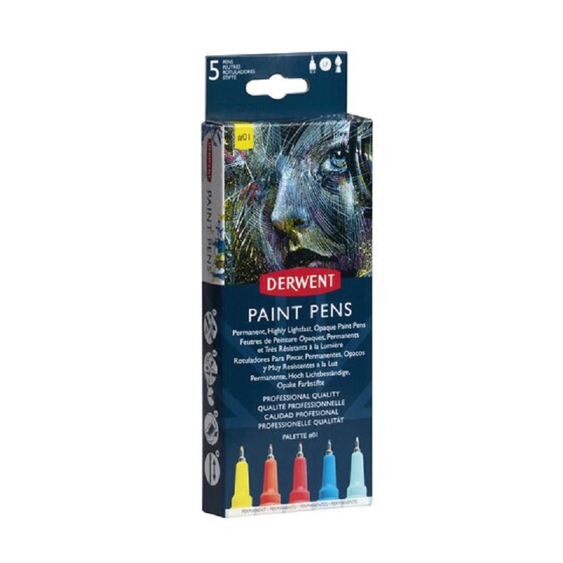 Liner DERWENT Paint Pens, 5ks palette 1