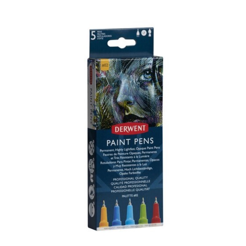 Liner DERWENT Paint Pens, 5ks palette 2