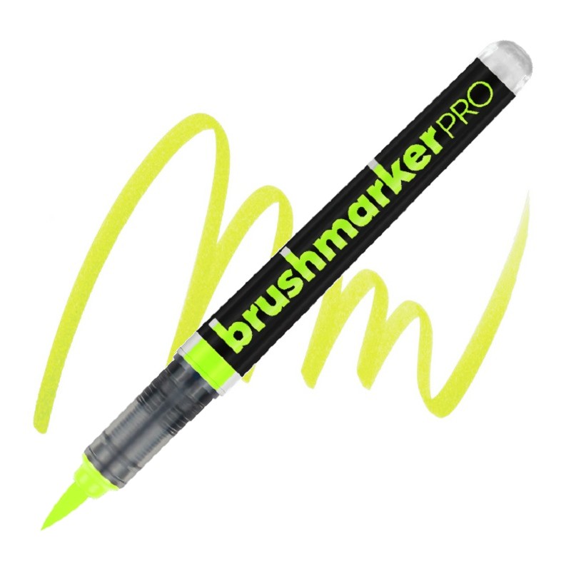 Akvarelová fixa KARIN BrushMarker PRO, NEON Yellow Green 0210