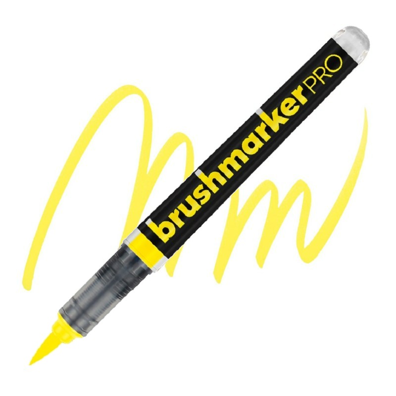 Akvarelová fixa KARIN BrushMarker PRO, NEON Yellow 6102