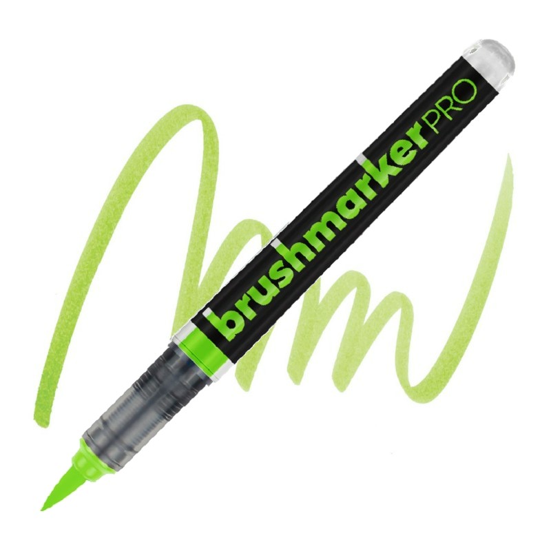Akvarelová fixa KARIN BrushMarker PRO, NEON Light Green 6110