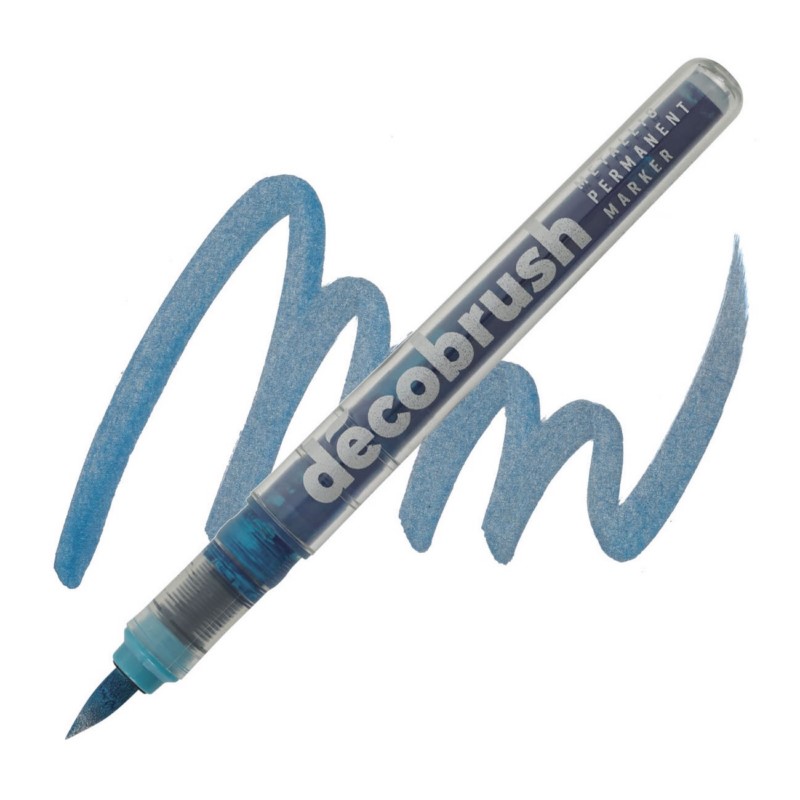 Akrylová fixa KARIN DecoBrush Metallic, Blue 8505