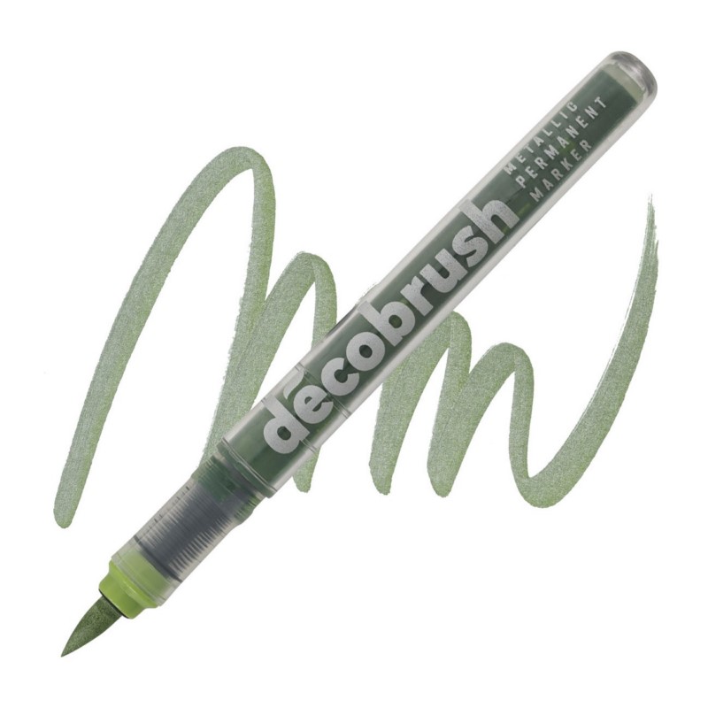 Akrylová fixa KARIN DecoBrush Metallic, Light Green 8536