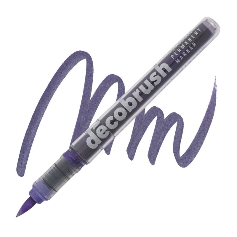 Akrylová fixa KARIN DecoBrush Metallic, Violet 8545