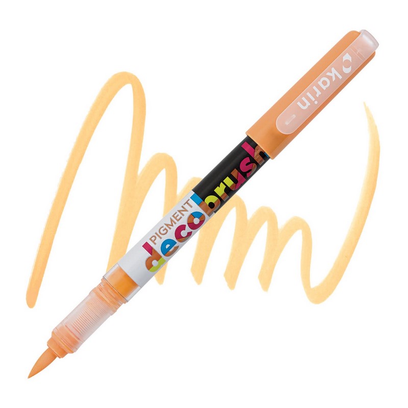 Akrylová fixa KARIN DecoBrush Pigment, Pastel pumpkin 156