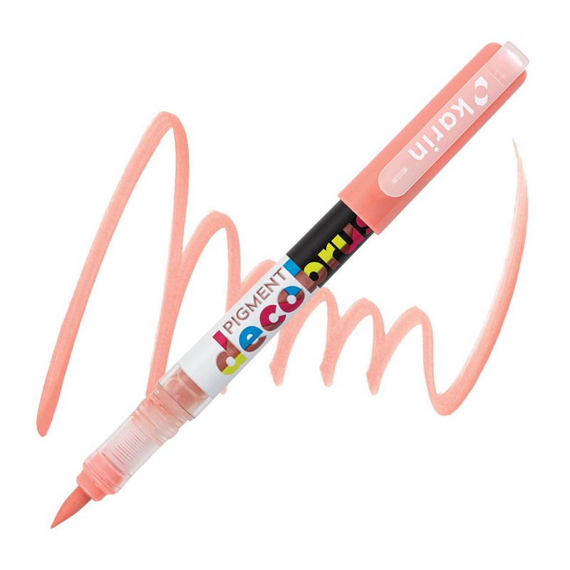 Akrylová fixa KARIN DecoBrush Pigment, Soft peach 2 176