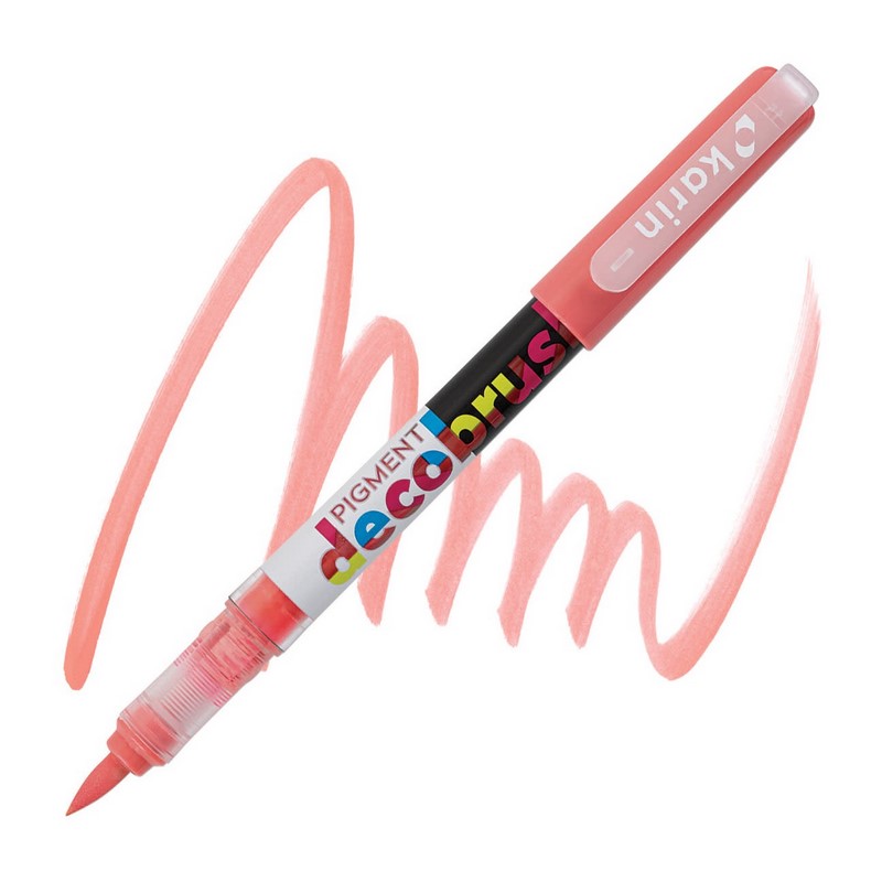 Akrylová fixa KARIN DecoBrush Pigment, Rose pink 183