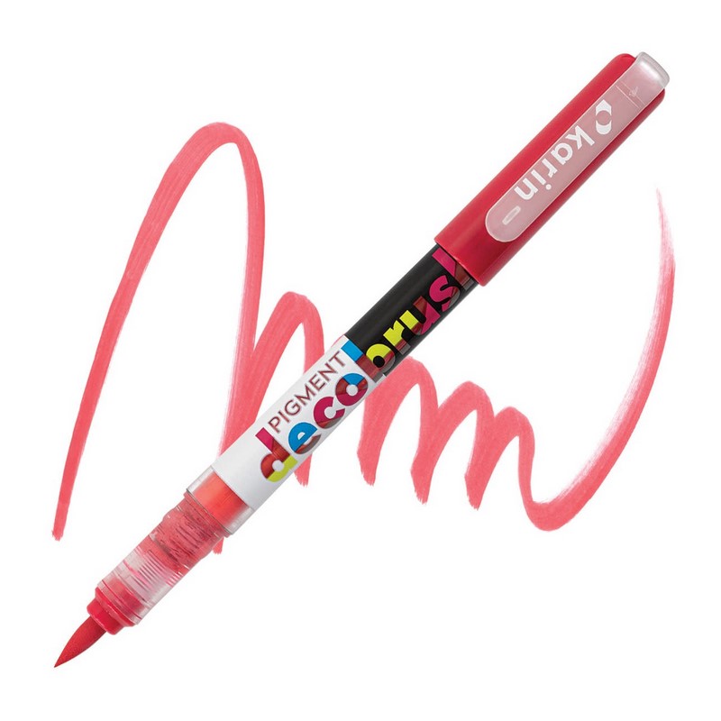 Akrylová fixa KARIN DecoBrush Pigment, Magenta red 213
