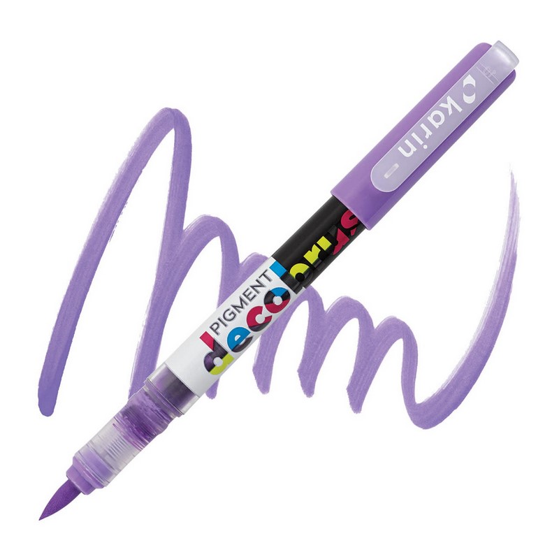 Akrylová fixa KARIN DecoBrush Pigment, Pale violet 265