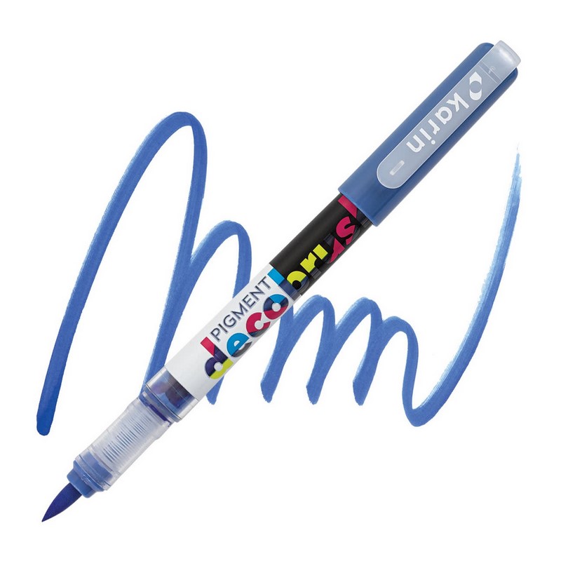 Akrylová fixa KARIN DecoBrush Pigment, Egyptian blue 285