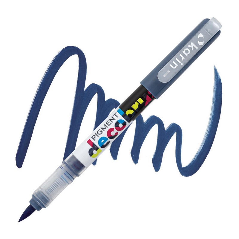Akrylová fixa KARIN DecoBrush Pigment, Sapphire blue 294