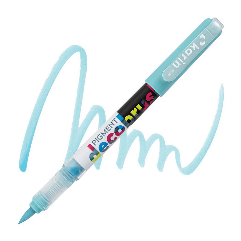 Akrylová fixa KARIN DecoBrush Pigment, Duck egg 2975