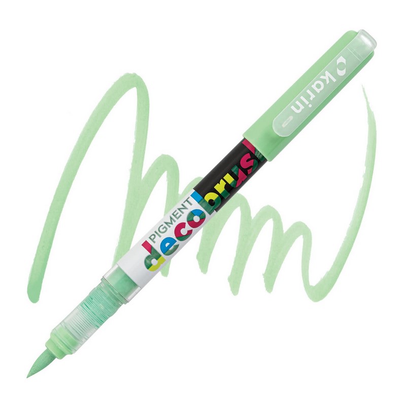 Akrylová fixa KARIN DecoBrush Pigment, Pastel light green 358