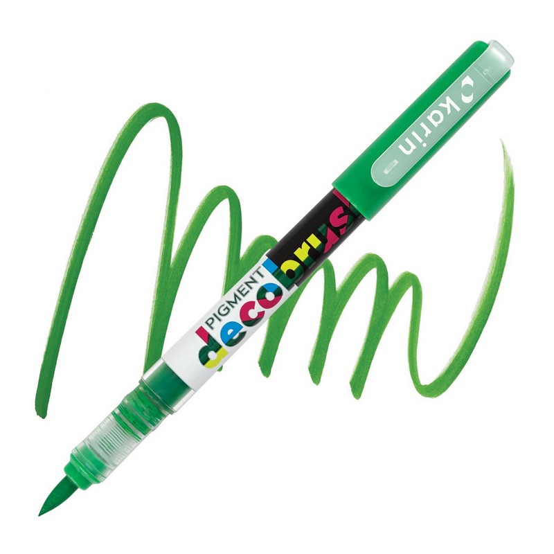 Akrylová fixa KARIN DecoBrush Pigment, Grass 361