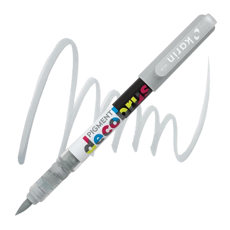 Akrylová fixa KARIN DecoBrush Pigment, Neutral grey 1 441