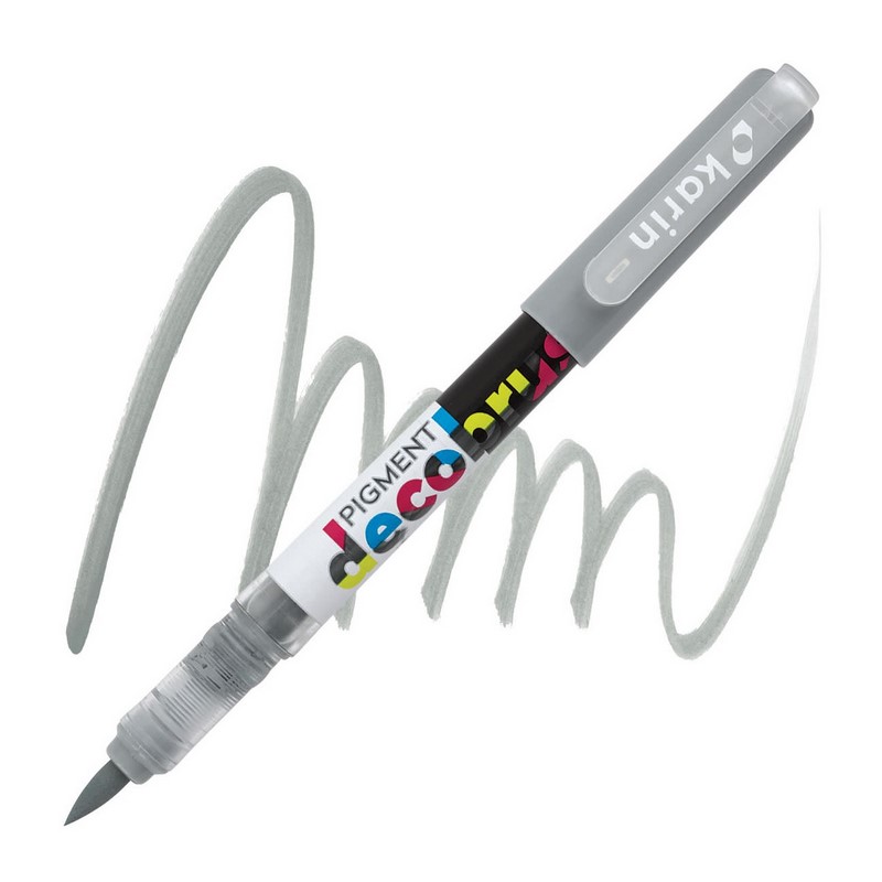 Akrylová fixa KARIN DecoBrush Pigment, Neutral grey 2 442