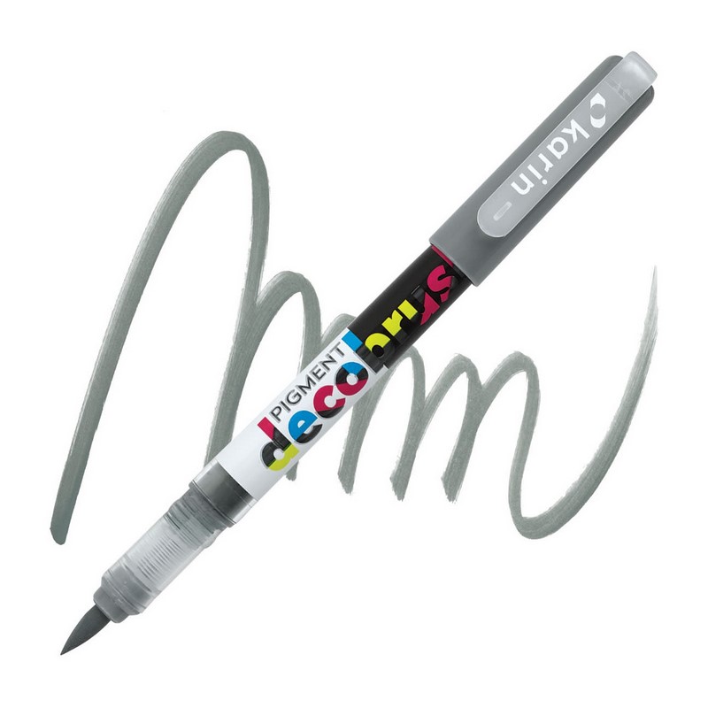 Akrylová fixa KARIN DecoBrush Pigment, Neutral grey 3 443