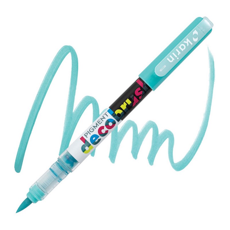 Akrylová fixa KARIN DecoBrush Pigment, Cool aqua 630