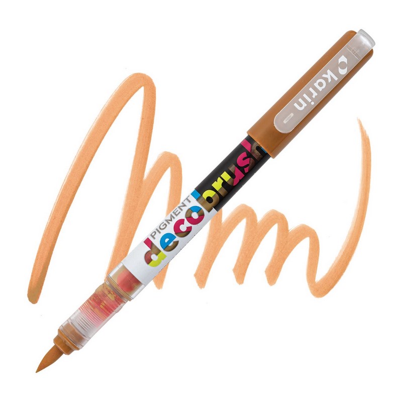 Akrylová fixa KARIN DecoBrush Pigment, Praline 722