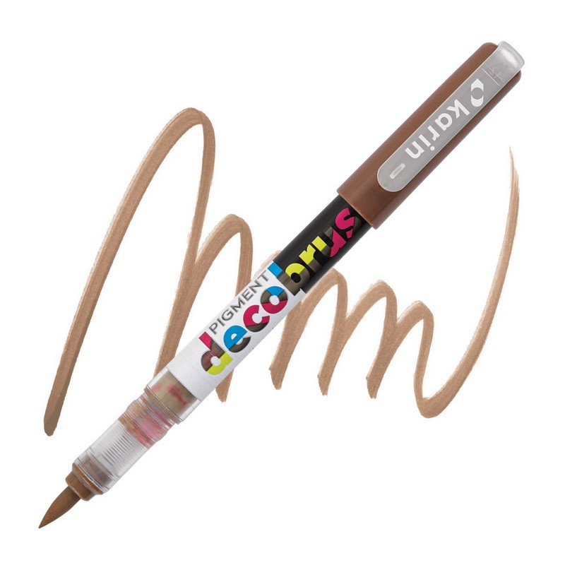 Akrylová fixa KARIN DecoBrush Pigment, Cinnamon 730