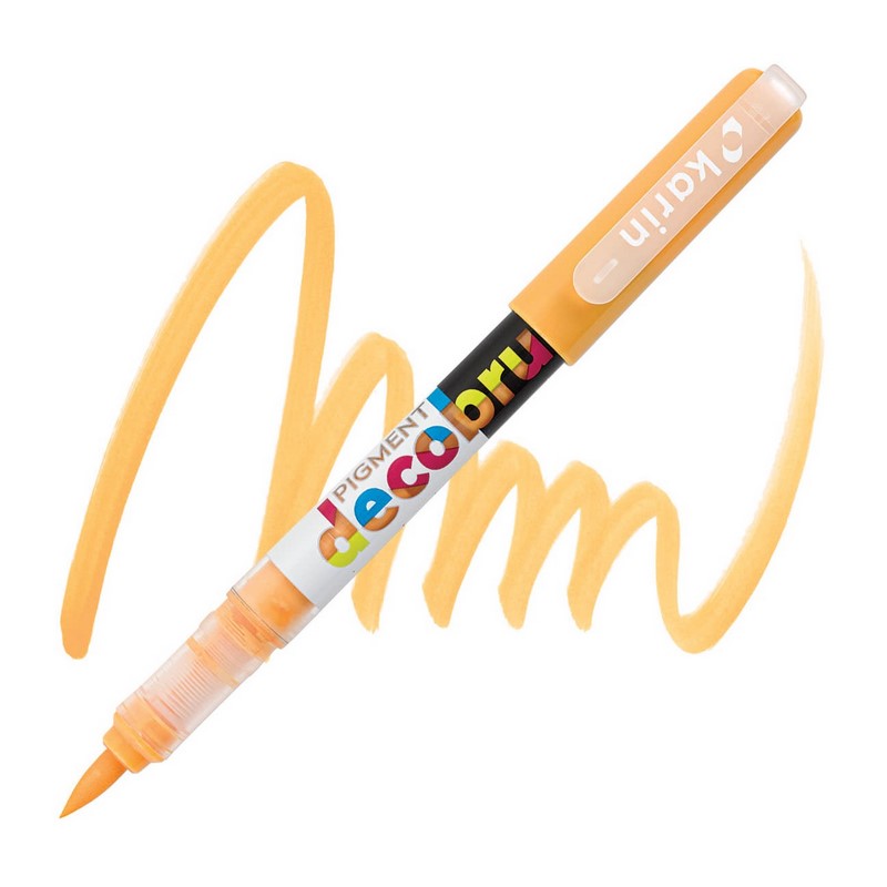Akrylová fixa KARIN DecoBrush Pigment, Pale orange 1355