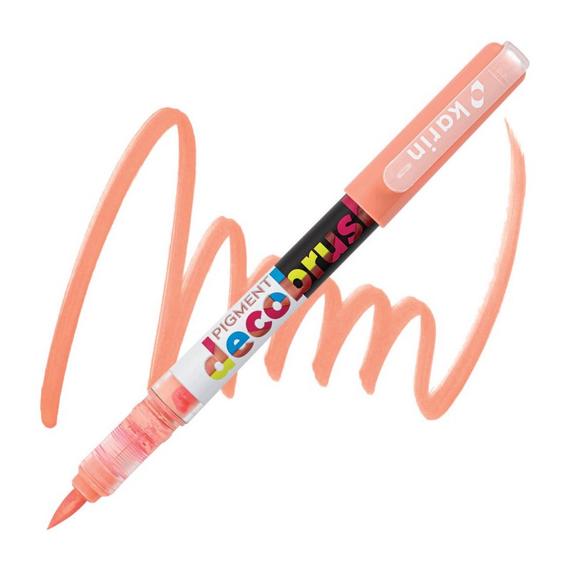 Akrylová fixa KARIN DecoBrush Pigment, Salmon pink 1635