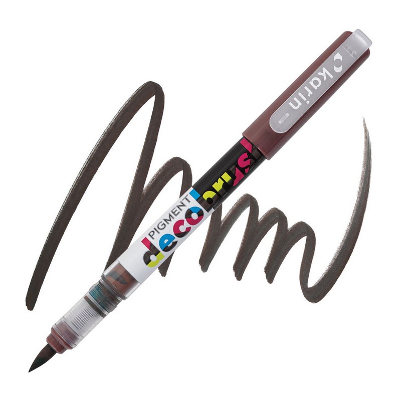 Akrylová fixa KARIN DecoBrush Pigment, Cocoa 1817