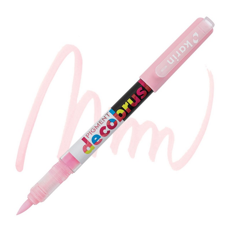 Akrylová fixa KARIN DecoBrush Pigment, Pastel pink 2365