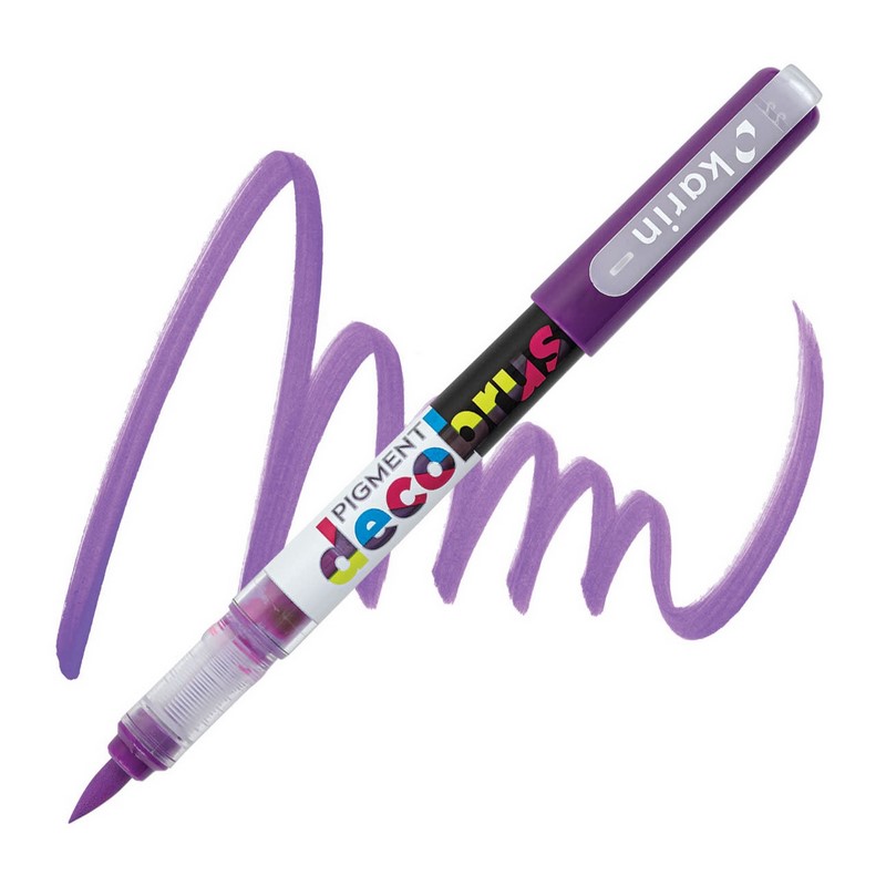 Akrylová fixa KARIN DecoBrush Pigment, Plum 2587