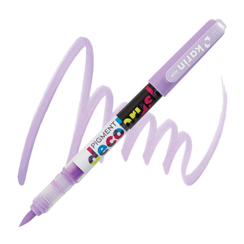 Akrylová fixa KARIN DecoBrush Pigment, Pastel violet 2635