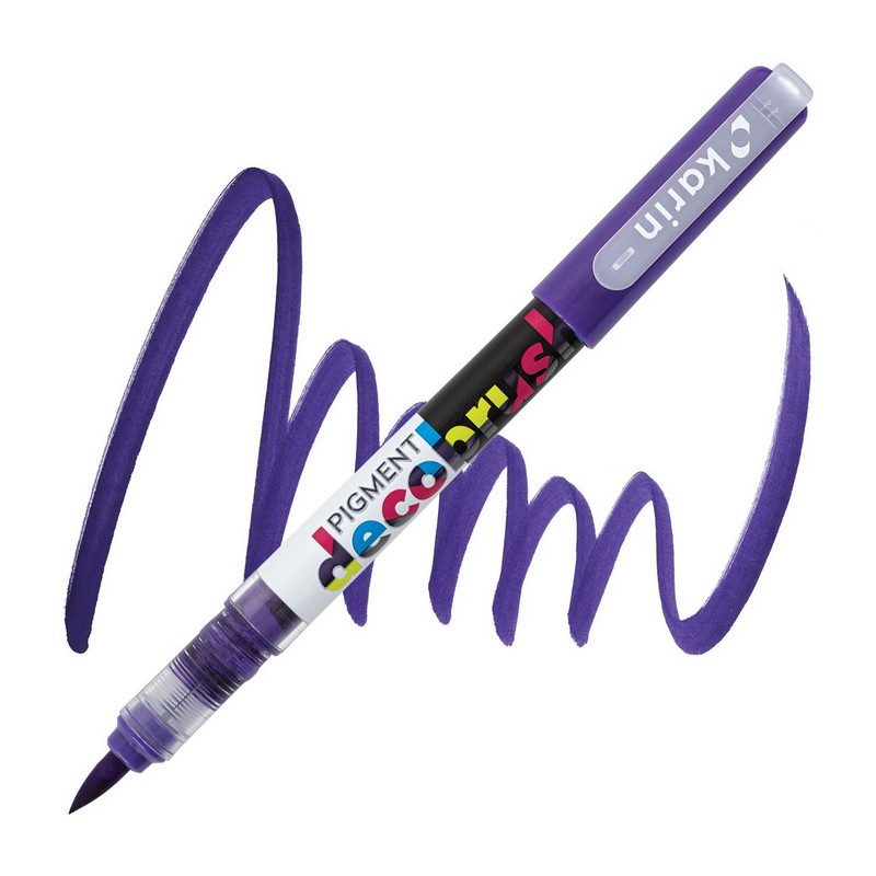 Akrylová fixa KARIN DecoBrush Pigment, Violet blue 2735