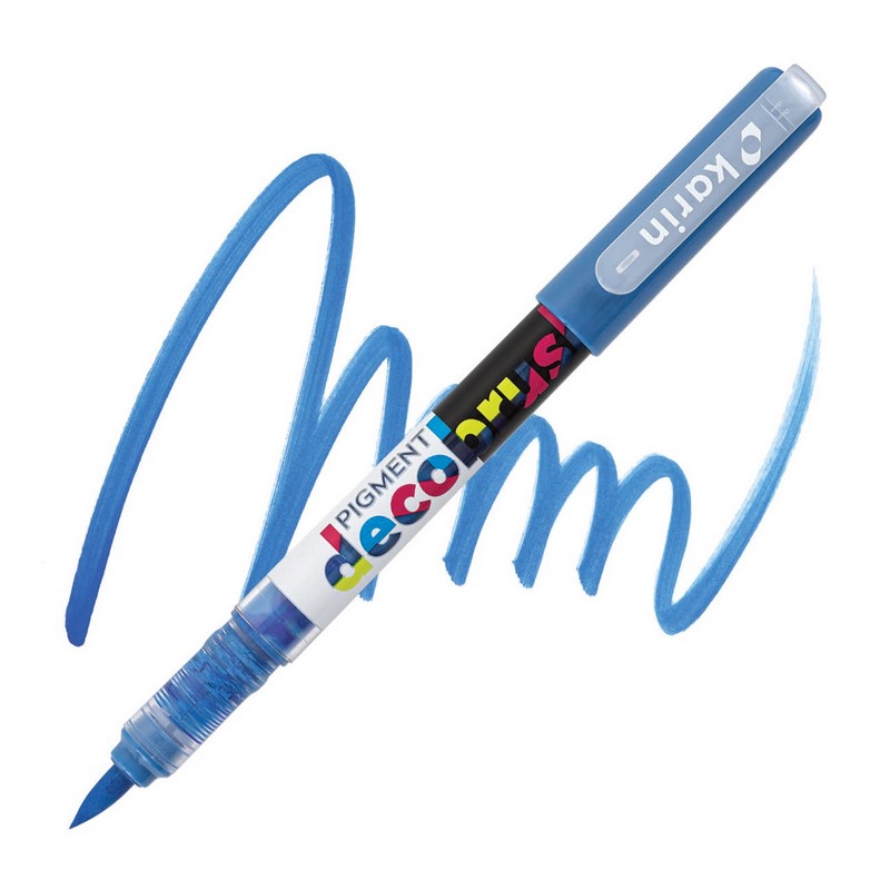 Akrylová fixa KARIN DecoBrush Pigment, Light azure 2925
