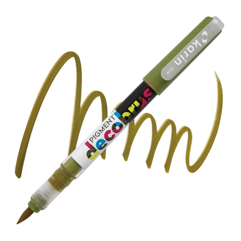 Akrylová fixa KARIN DecoBrush Pigment, Curry 3985