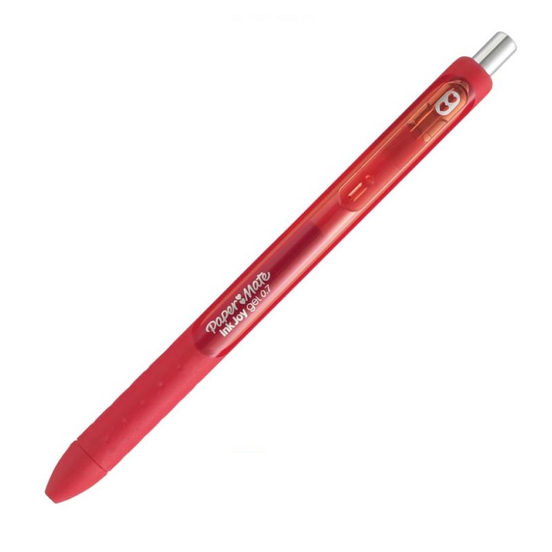 PAPER MATE gelové pero InkJoy klikací, červené