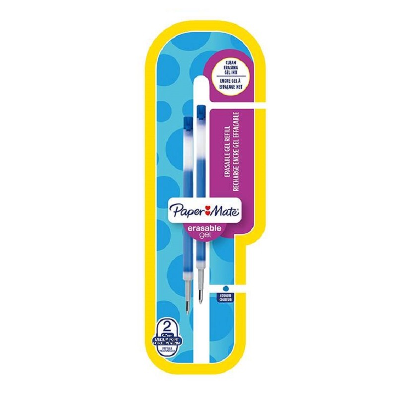 PAPER MATE náhradní inkoust pro Erasable, 2ks modrý 0,7mm