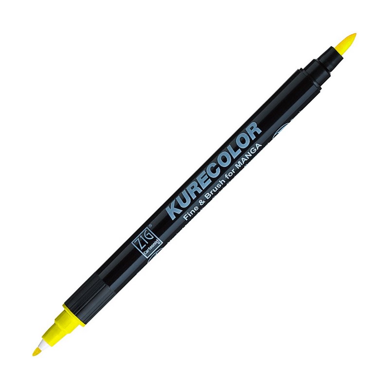 KURETAKE ZIG Kurecolor Fine & Brush, 102 Lemon Yellow