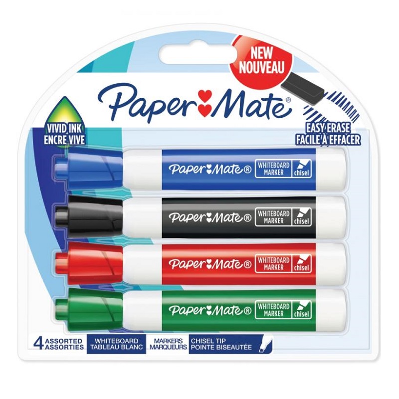 PAPER MATE na tabule Whiteboard šikmý, 4ks barevné
