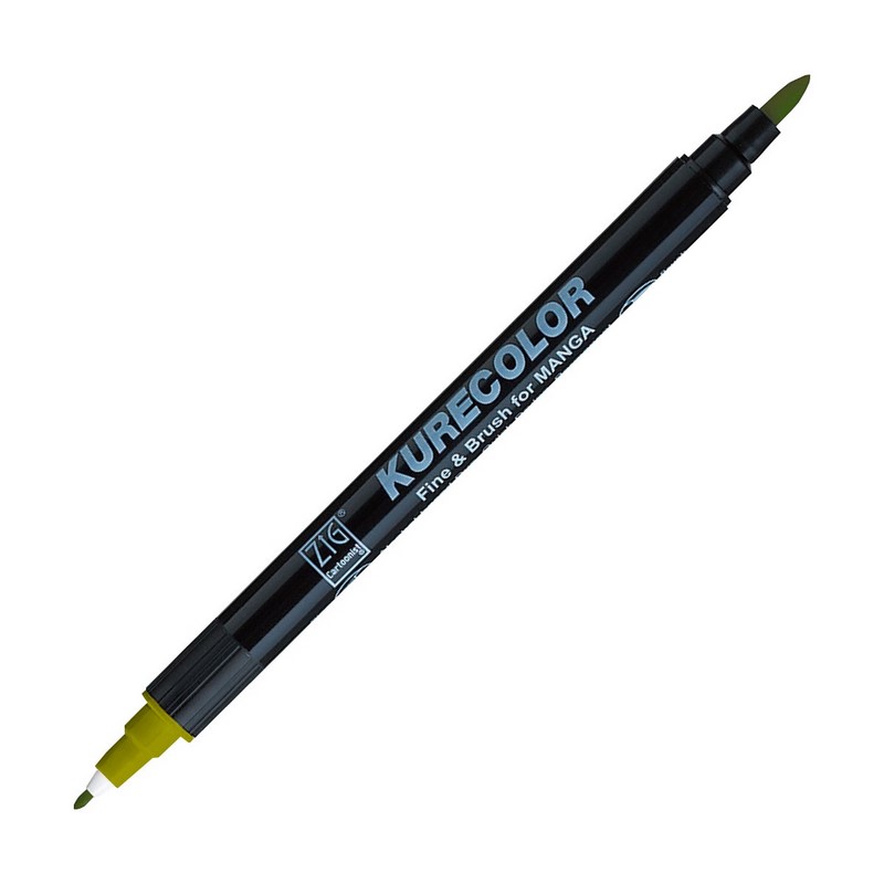 KURETAKE ZIG Kurecolor Fine & Brush, 542 Mid Green