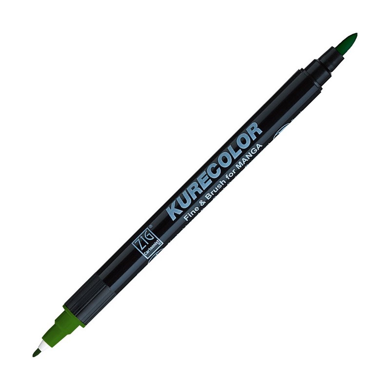 KURETAKE ZIG Kurecolor Fine & Brush, 567 Deep Green