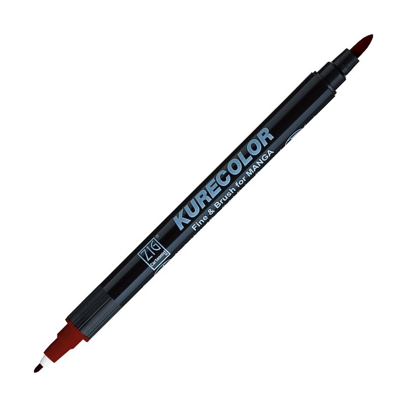 KURETAKE ZIG Kurecolor Fine & Brush, 738 Burnt Sienna