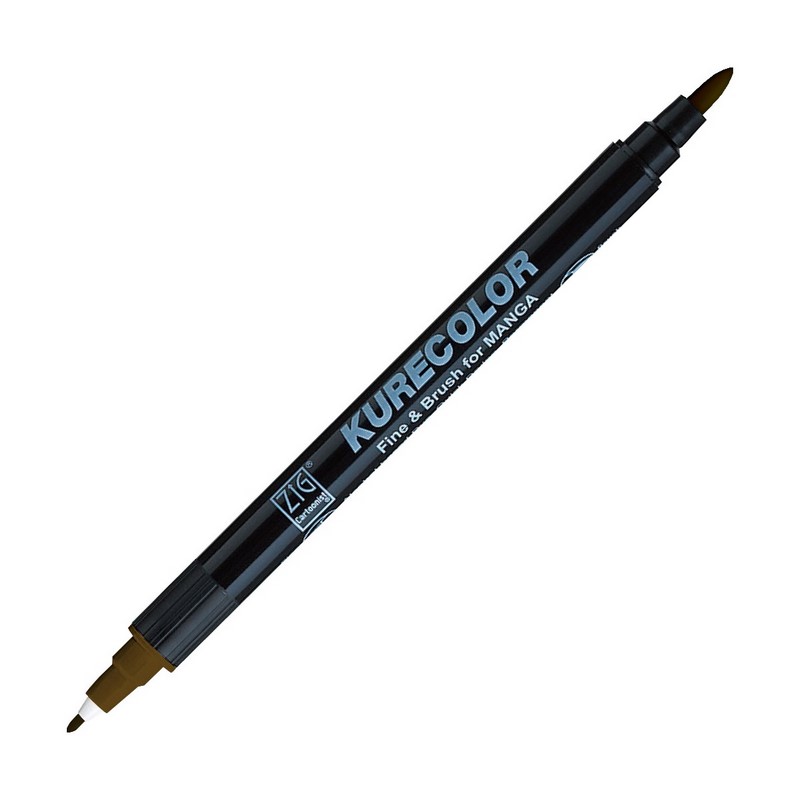 KURETAKE ZIG Kurecolor Fine & Brush, 764 Mid Brown