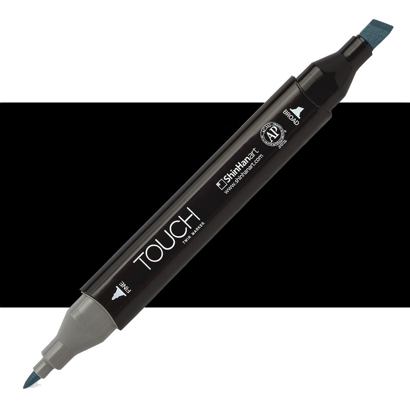 Lihová fixa TOUCH oboustranná Fine & Chisel, 120 Black
