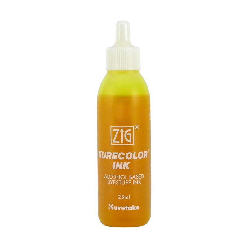 KURETAKE ZIG Kurecolor Refill Ink 25ml, 102 Lemon Yellow